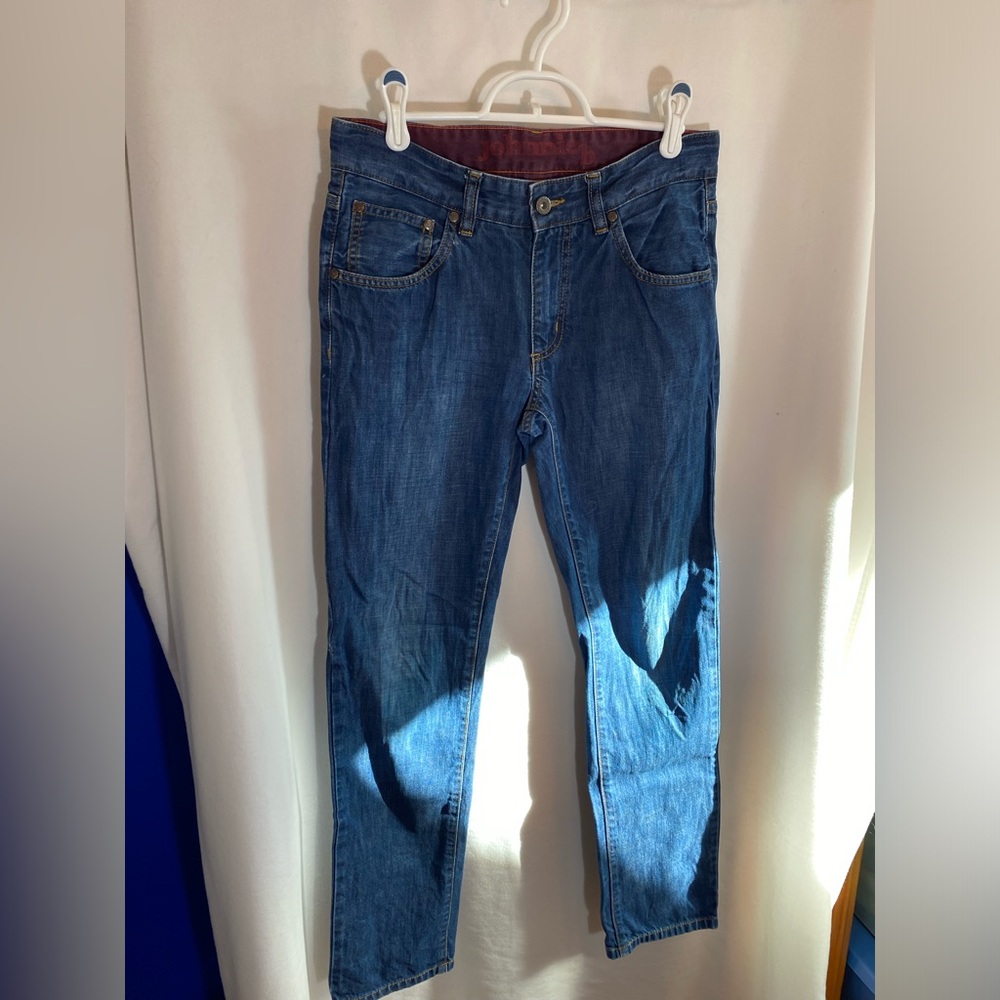 Johnnie b Jeans Straight Jeans Mid Rise Medium Wash Size 28R